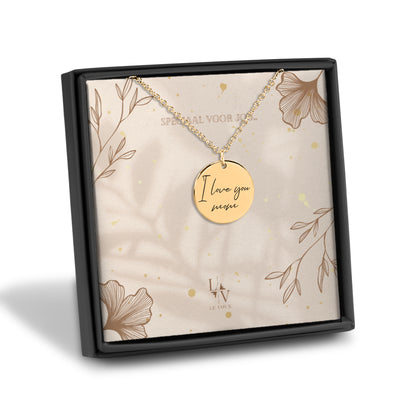 Upload je geschreven tekst of tekening voor deze munt ketting gepersonaliseerd - zilver - rosé goud - goud