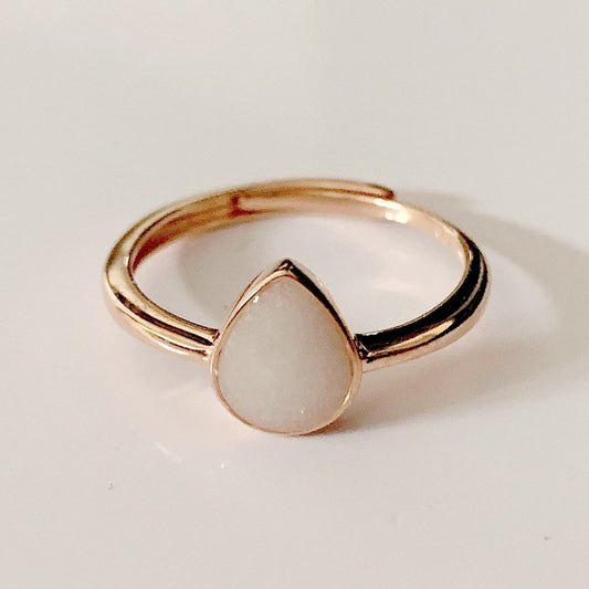 moedermelk ring druppel in het goud en rose